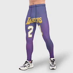 Тайтсы мужские Los Angeles Lakers Kobe Brya, цвет: 3D-принт — фото 2