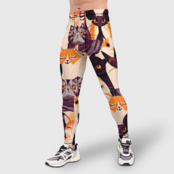Тайтсы мужские КОТИКИ, цвет: 3D-принт — фото 2