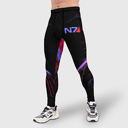 Тайтсы мужские N7 Neon Style, цвет: 3D-принт — фото 2