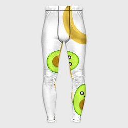 Тайтсы мужские Банан и Авокадо, цвет: 3D-принт