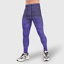Тайтсы мужские Фиолетовые краски, цвет: 3D-принт — фото 2