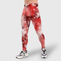 Тайтсы мужские Спортивный камуфляж Пикси - Гранат, цвет: 3D-принт — фото 2