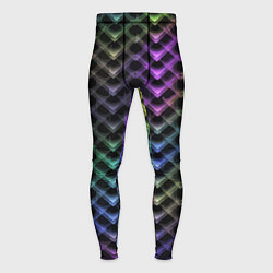 Тайтсы мужские Color vanguard pattern 2025 Neon, цвет: 3D-принт