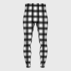 Тайтсы мужские Black and white trendy checkered pattern, цвет: 3D-принт