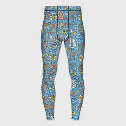 Тайтсы мужские Стили музыки, цвет: 3D-принт