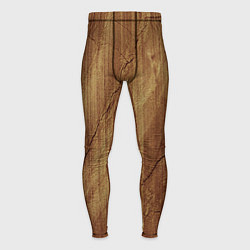 Тайтсы мужские Деревянная текстура, цвет: 3D-принт