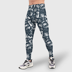 Тайтсы мужские Геймер и игровые приставки и автоматы ретро, цвет: 3D-принт — фото 2