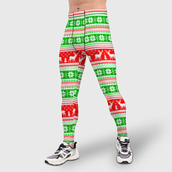 Тайтсы мужские Deers patterns, цвет: 3D-принт — фото 2