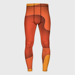 Мужские тайтсы Оранжево-жёлтый разлом