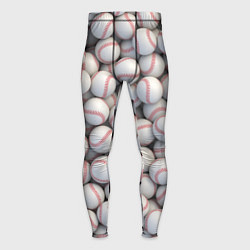 Тайтсы мужские Бейсбольные мячи, цвет: 3D-принт