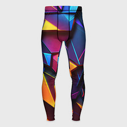 Тайтсы мужские Неоновые абстрактные плиты, цвет: 3D-принт