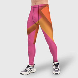 Тайтсы мужские Геометрические абстрактные соединения пластин, цвет: 3D-принт — фото 2