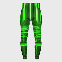 Тайтсы мужские Зеленые световые объекты, цвет: 3D-принт