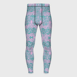 Мужские тайтсы Voilet flower pattern