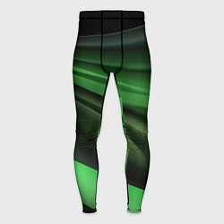 Тайтсы мужские Темная зеленая текстура, цвет: 3D-принт