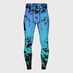 Мужские тайтсы Неоновый абстрактный фон в граффити стиле