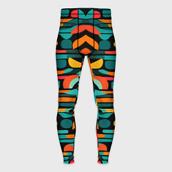 Тайтсы мужские Абстрактный красочный паттерн - мода, цвет: 3D-принт