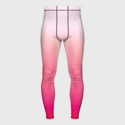 Тайтсы мужские Оттенки розового градиент, цвет: 3D-принт