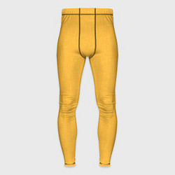 Тайтсы мужские Жёлтый однотонный текстура, цвет: 3D-принт