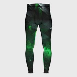 Мужские тайтсы Трехмерность зеленой фигуры