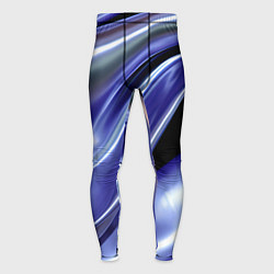 Тайтсы мужские Синяя вязкая абстракция, цвет: 3D-принт