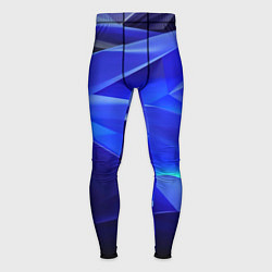 Тайтсы мужские Black and blue abstract background sport style, цвет: 3D-принт