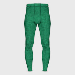 Тайтсы мужские Текстура зелёный однотонный, цвет: 3D-принт