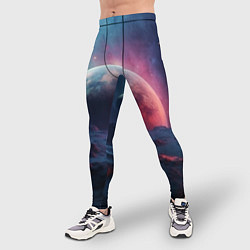 Тайтсы мужские Фантастика космос и планета, цвет: 3D-принт — фото 2