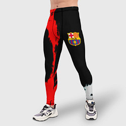Тайтсы мужские Barcelona fc краски спорт, цвет: 3D-принт — фото 2