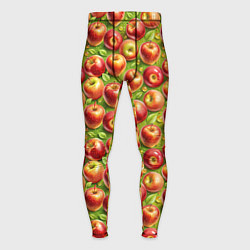 Тайтсы мужские Румяные яблоки паттерн, цвет: 3D-принт