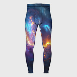 Тайтсы мужские Космическая молния текстура, цвет: 3D-принт