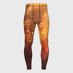 Тайтсы мужские Золотая блестящая текстура, цвет: 3D-принт
