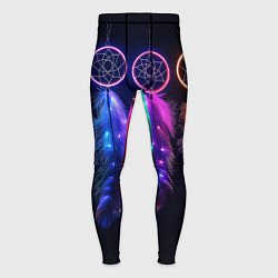 Мужские тайтсы Ловцы снов - свечение перьев