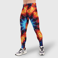 Тайтсы мужские Фрактальная узорная абстракция, цвет: 3D-принт — фото 2