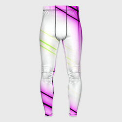 Мужские тайтсы Green white pink line