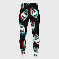 Мужские тайтсы Skyrim glitch logo patten