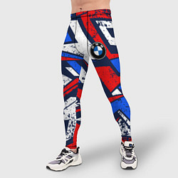 Тайтсы мужские BMW - m colors, цвет: 3D-принт — фото 2