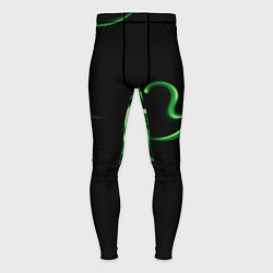 Тайтсы мужские The color is light green abstraction, цвет: 3D-принт