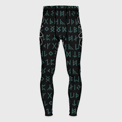 Тайтсы мужские Руны и татуировки викингов, цвет: 3D-принт