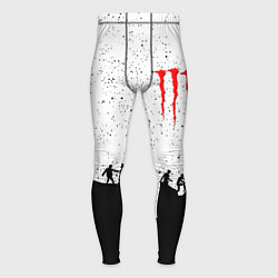 Тайтсы мужские Monster energy black rock, цвет: 3D-принт