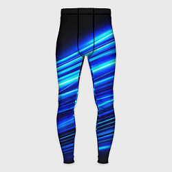 Мужские тайтсы Синие неоновые линии краски