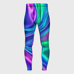 Тайтсы мужские Neon waves, цвет: 3D-принт