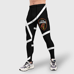 Тайтсы мужские Кливленд Кавальерс текстура мяча, цвет: 3D-принт — фото 2