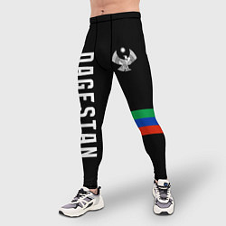 Тайтсы мужские Dagestan republic, цвет: 3D-принт — фото 2