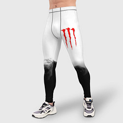 Тайтсы мужские Monster energy splash smoke, цвет: 3D-принт — фото 2