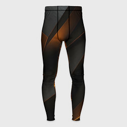 Мужские тайтсы Черная текстура с углами