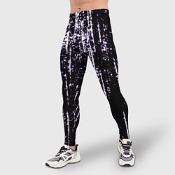 Тайтсы мужские Shade purple, цвет: 3D-принт — фото 2