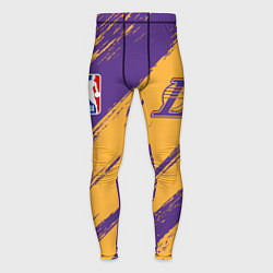 Тайтсы мужские Лейкерс - брызги красок, цвет: 3D-принт