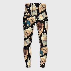 Тайтсы мужские Лабубу с друзьями labyby pattrn, цвет: 3D-принт