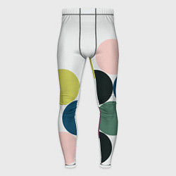 Тайтсы мужские Кластер чил - абстракция, цвет: 3D-принт